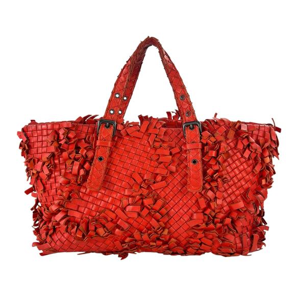 Bottega Veneta Lido Fringe Tote Bag - Picture 1 of 8